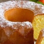 Pastel de hoja naranja