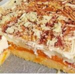 Bizcocho de mandarina de la bandeja