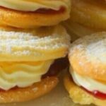 Besos de frambuesa con crema de mantequilla