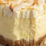 Tarta de queso con coco