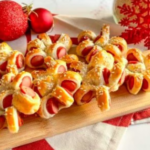 Flores de salchicha: la receta de un aperitivo navideño fácil y sabroso