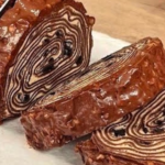 Tronco de Navidad con crepes: un postre delicioso y sencillo de preparar