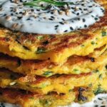 Desayuno de calabacín y garbanzos rico en proteínas y bajo en calorías para bajar de peso