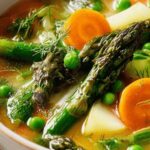 Sopa de espárragos todo en uno