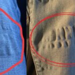 ¿Por qué los jeans desarrollan ondas extrañas después del lavado?